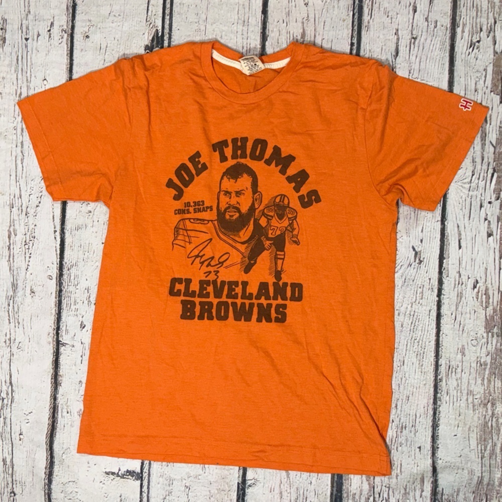 Joe Thomas Cleveland Browns Homage NFL Football Crewneck Tshirt
